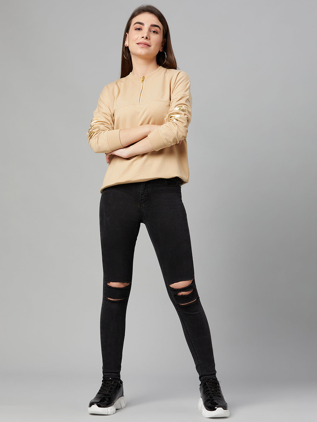 Beige Sweatshirt