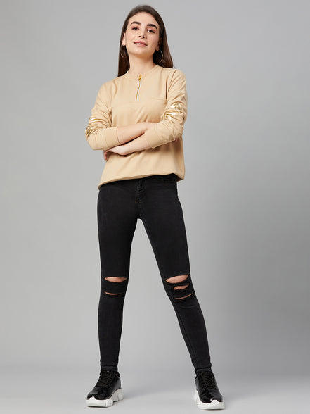 Beige Sweatshirt