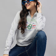 Light Grey Full Sleeve Printed High Neck Sweatshirt