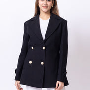 Black Solid Coat