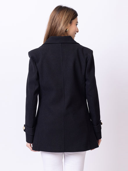 Black Solid Coat