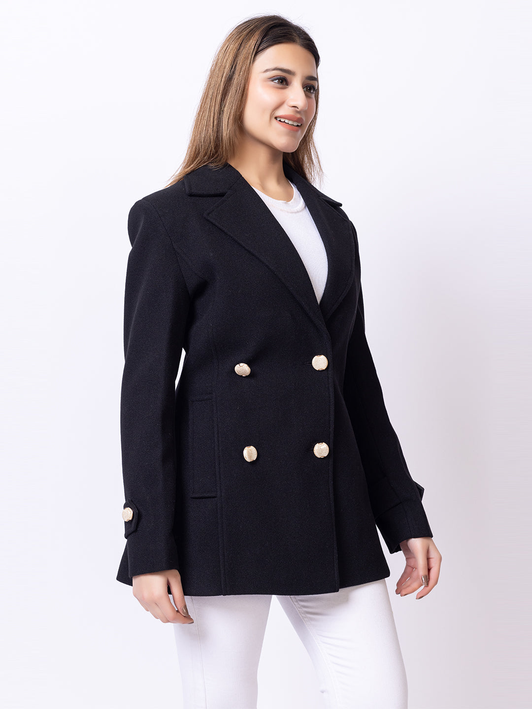Black Solid Coat