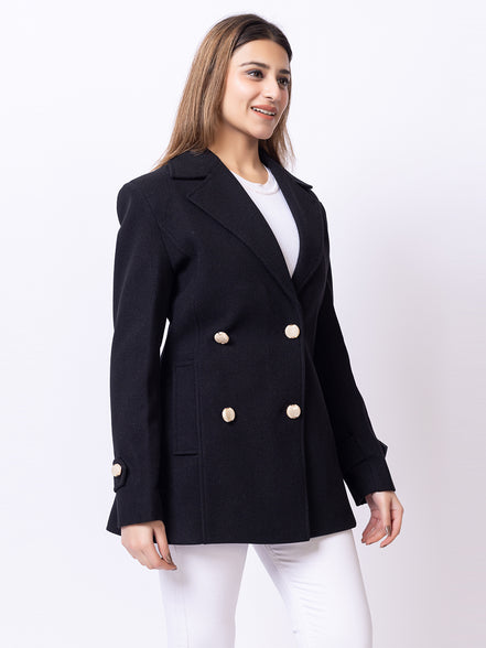 Black Solid Coat