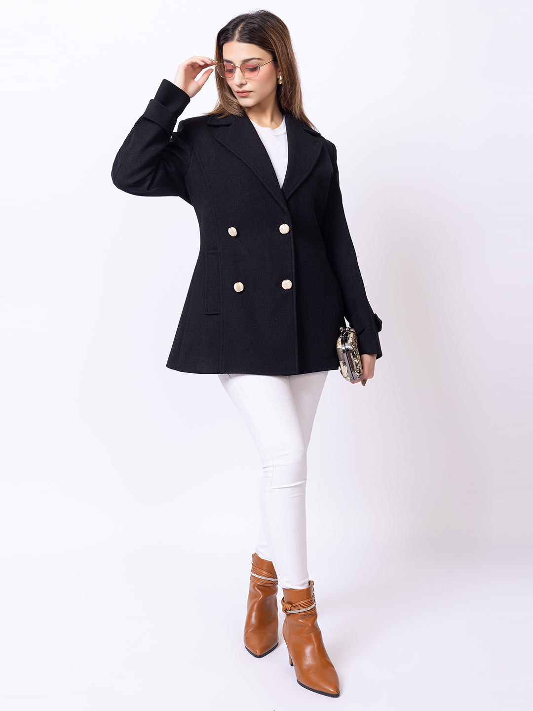 Black Solid Coat