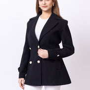 Black Solid Coat