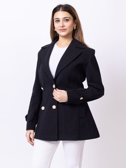 Black Solid Coat