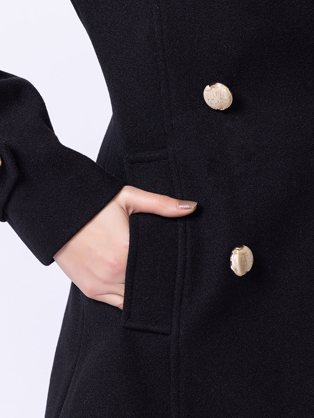 Black Solid Coat
