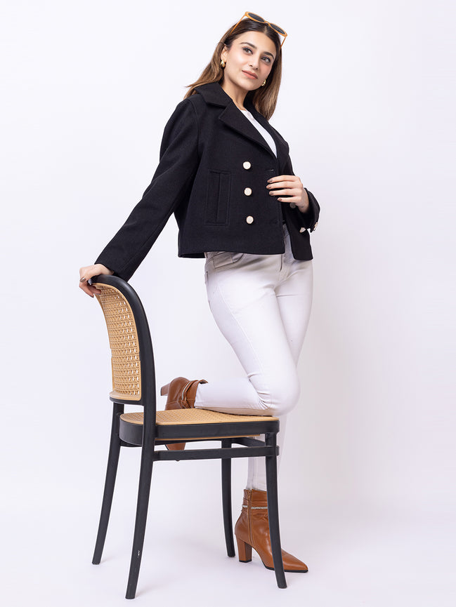 Black Solid Coat