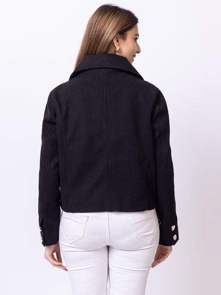 Black Solid Coat