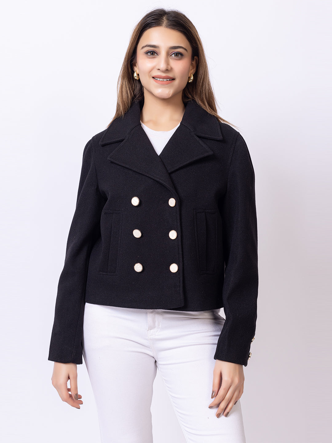 Black Solid Coat