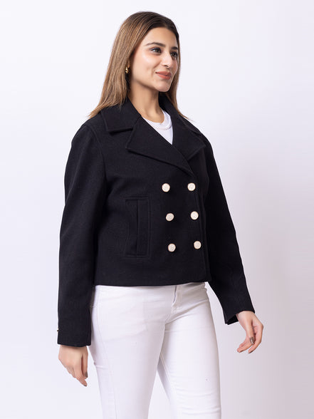 Black Solid Coat