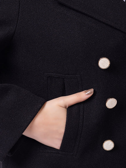 Black Solid Coat