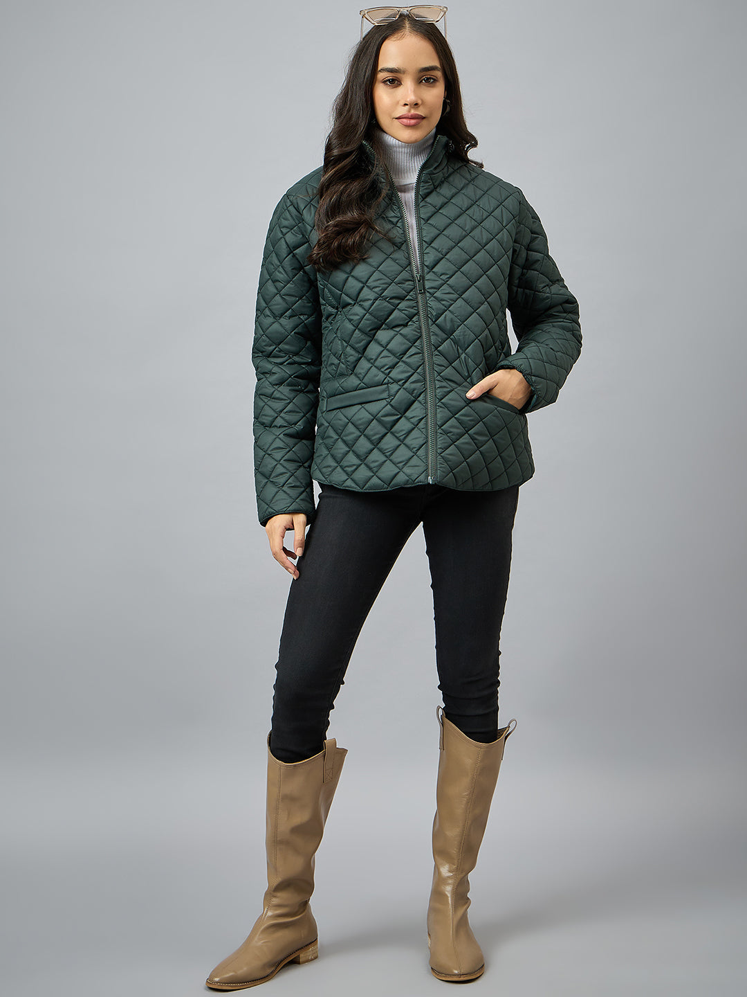 Green Checked Jacket