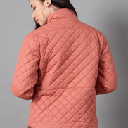 Rust High Neck Jacket