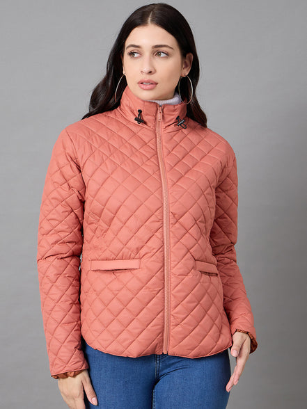 Rust High Neck Jacket