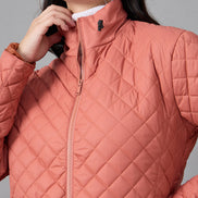 Rust High Neck Jacket