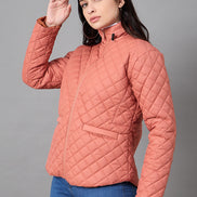 Rust High Neck Jacket