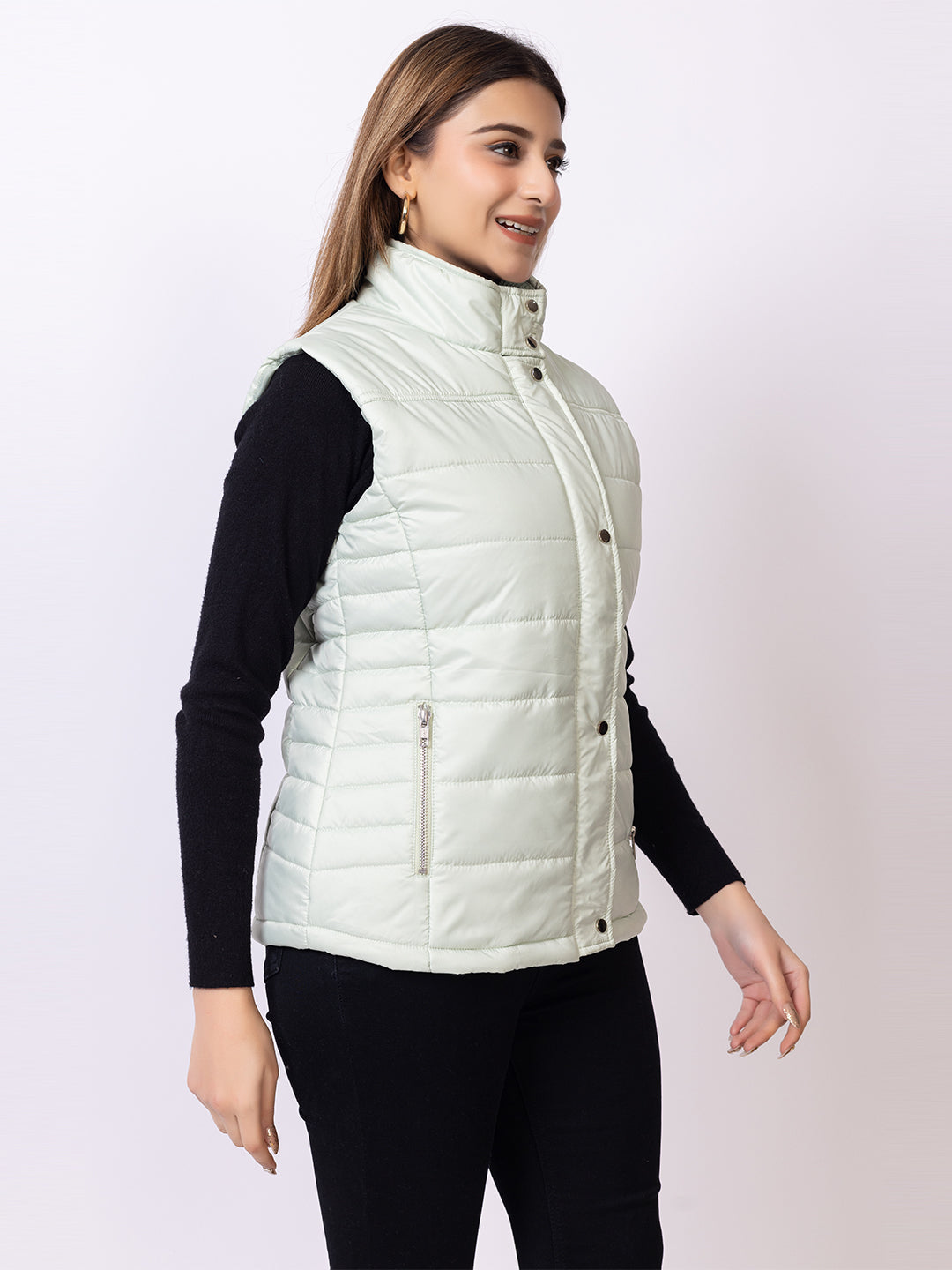 Sea Green Solid Jacket