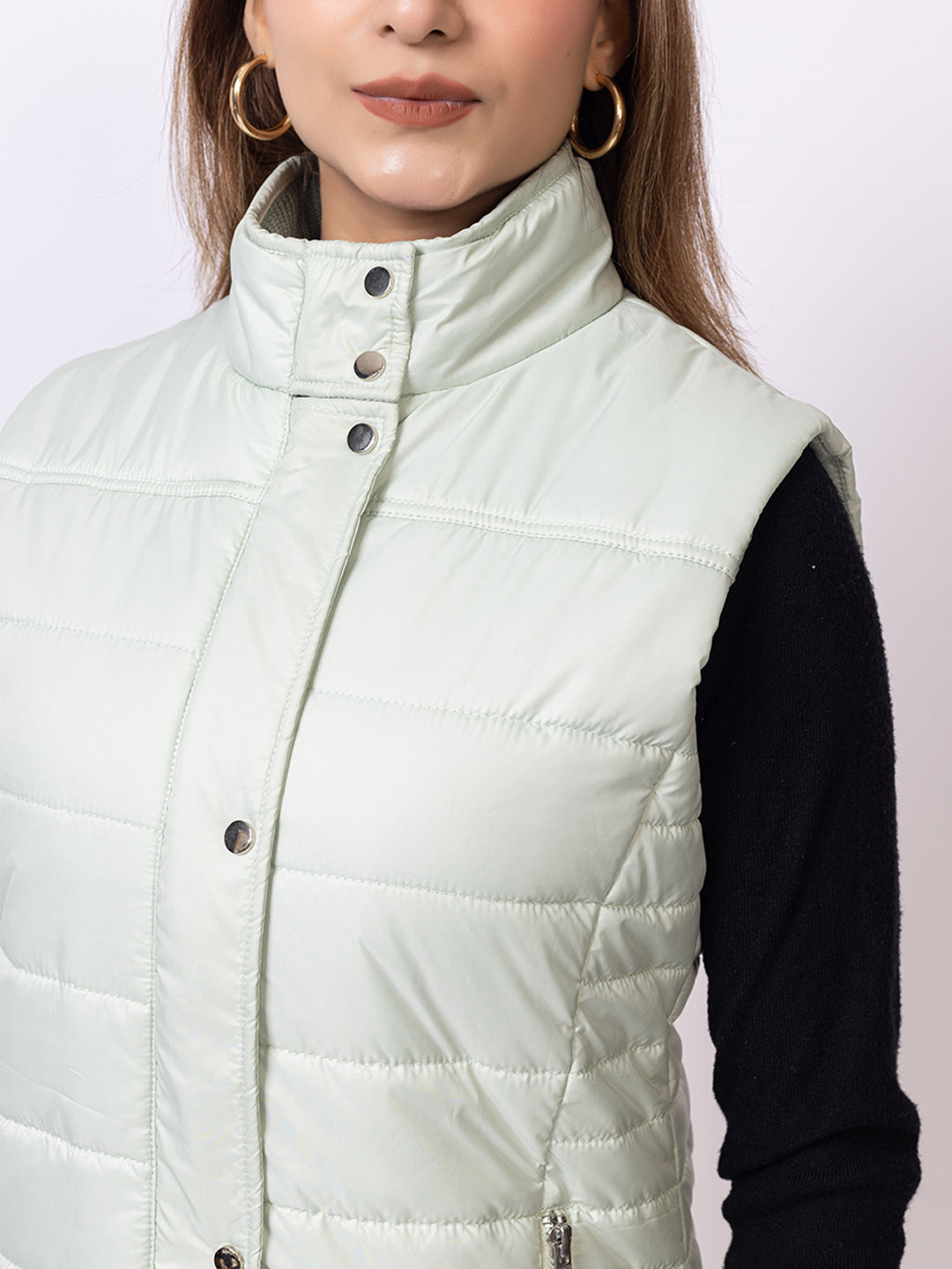 Sea Green Solid Jacket