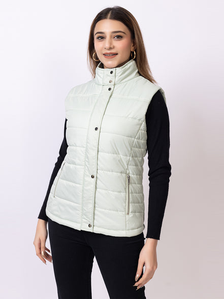 Sea Green Solid Jacket