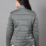 Grey High Neck Jacket