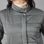 Grey High Neck Jacket
