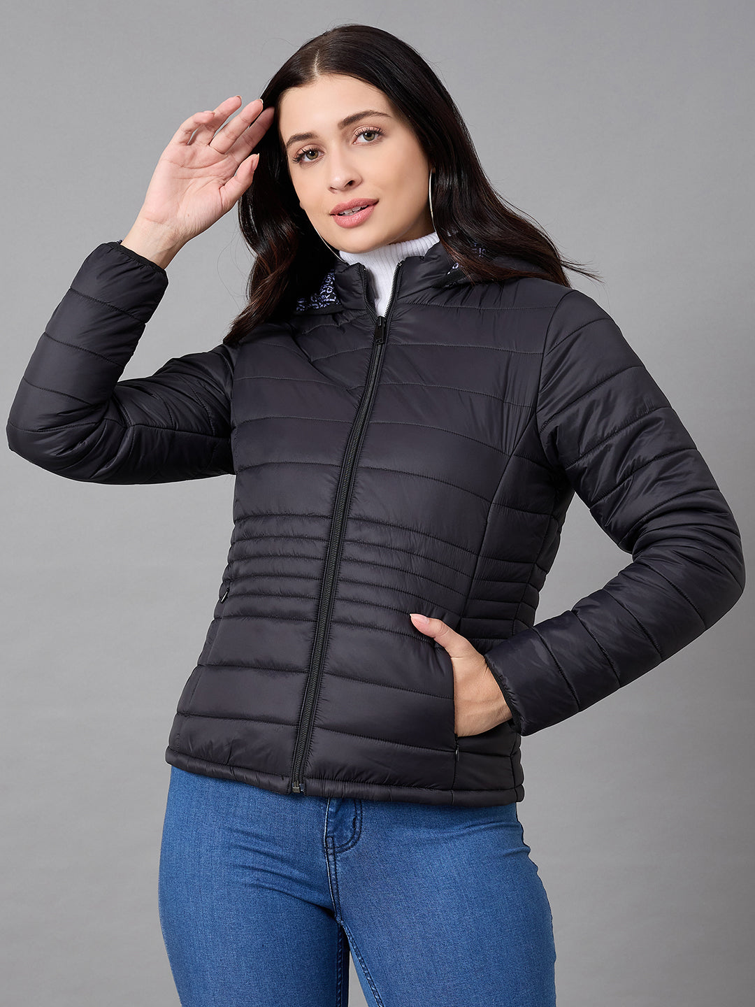 Black Hooded Jacket