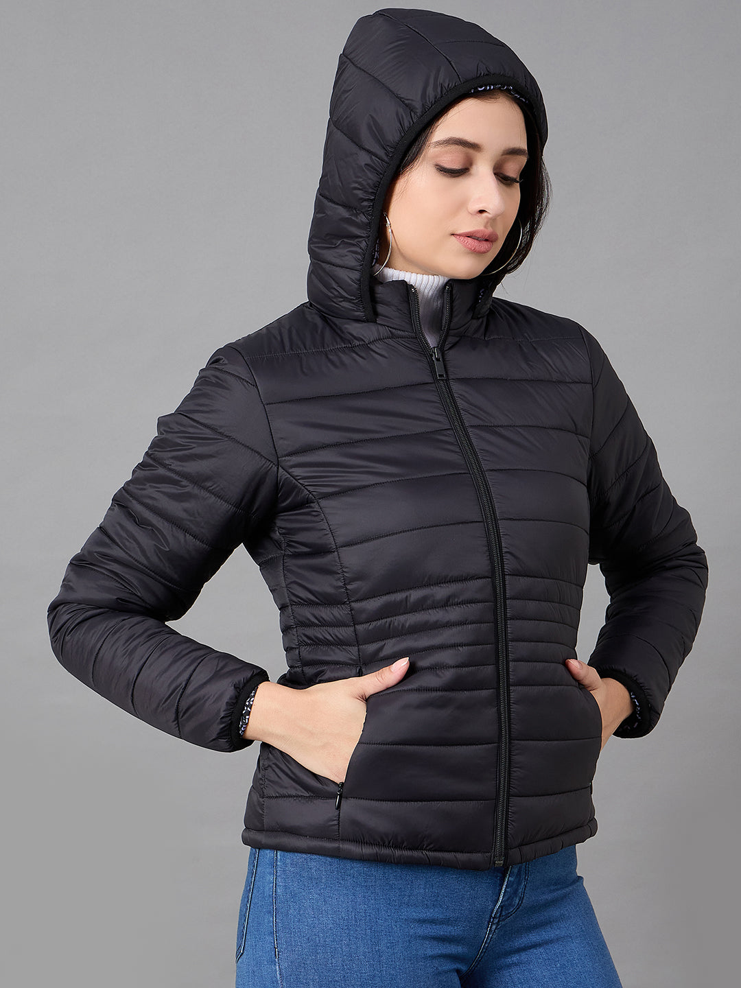 Black Hooded Jacket