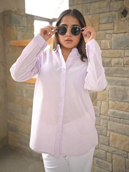 Lavender Striper Shirt