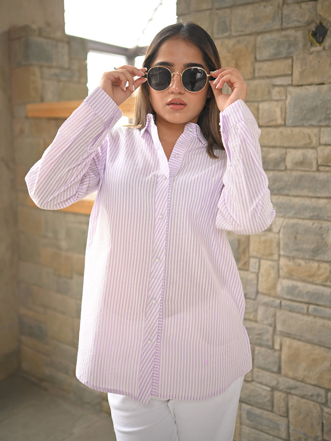Lavender Striper Shirt