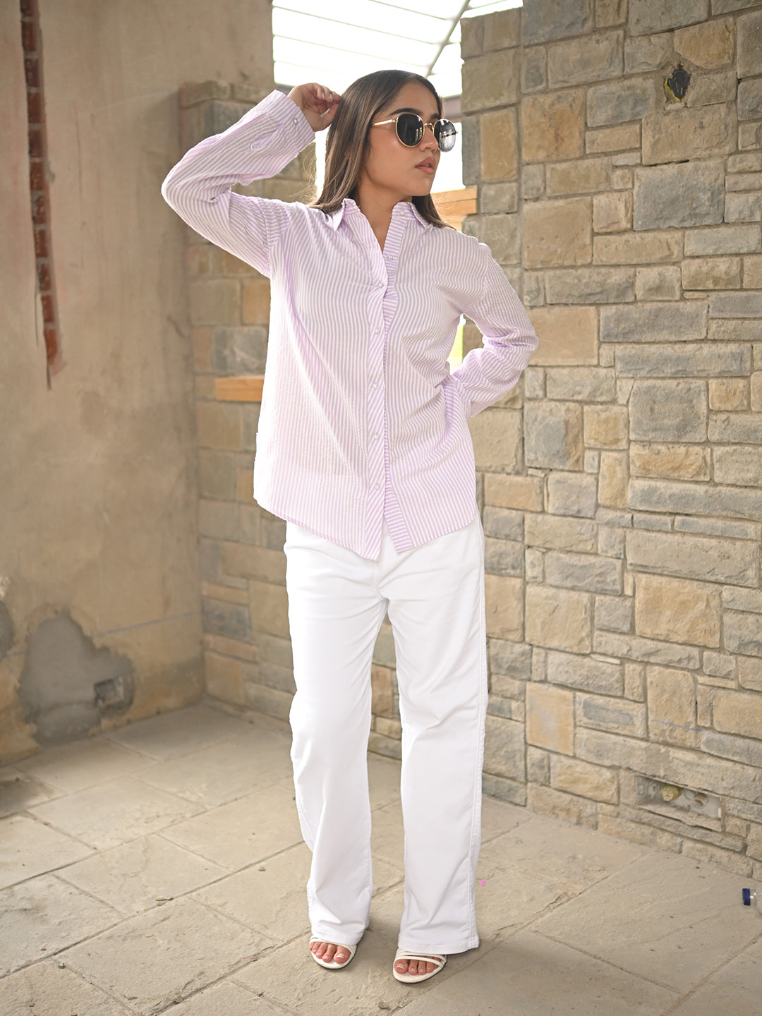 Lavender Striper Shirt