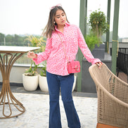 Pink Printed Shirt