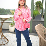 Pink Printed Shirt