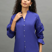 Women Purple Regular Fit Shirt