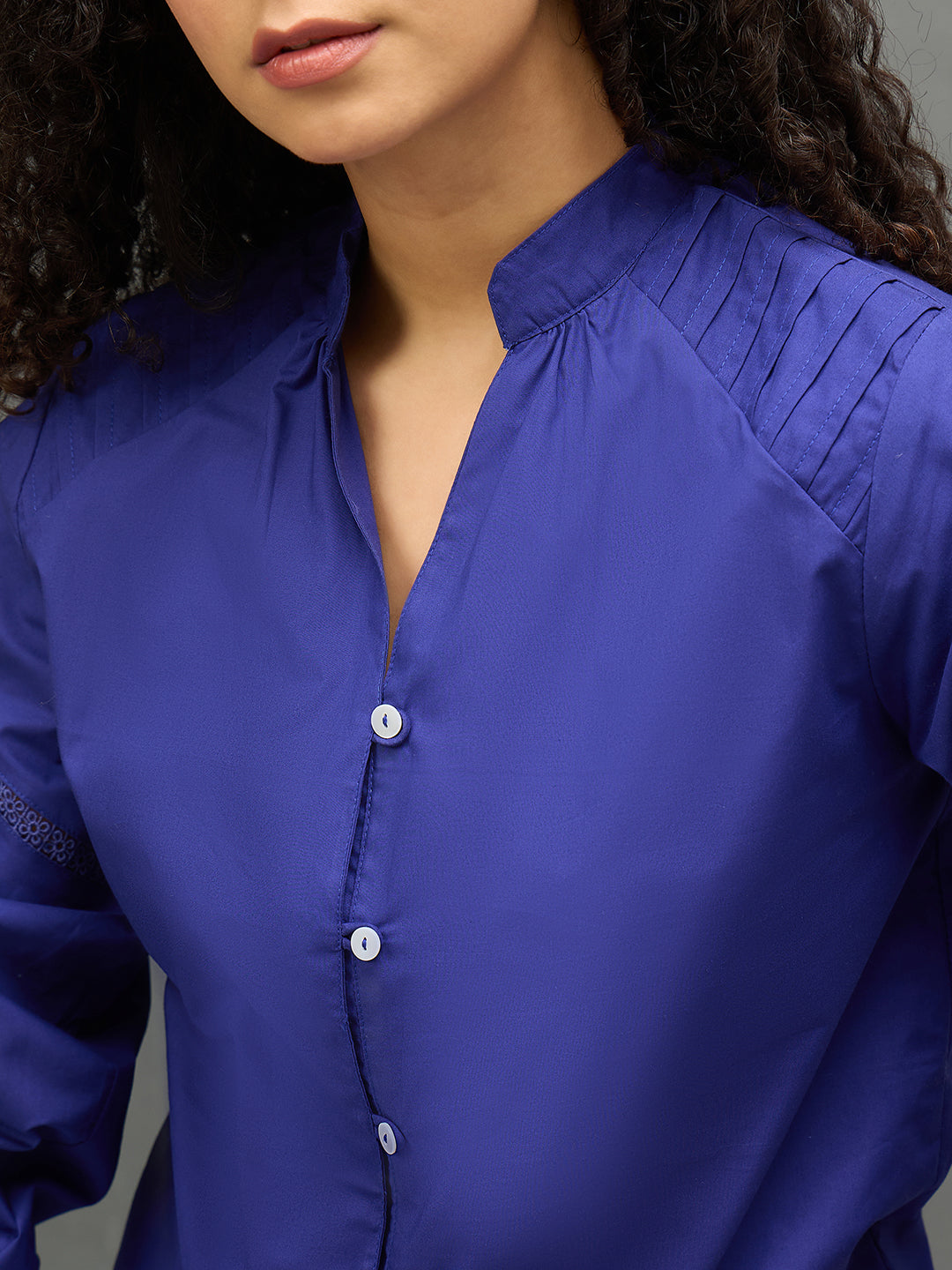 Women Purple Regular Fit Shirt