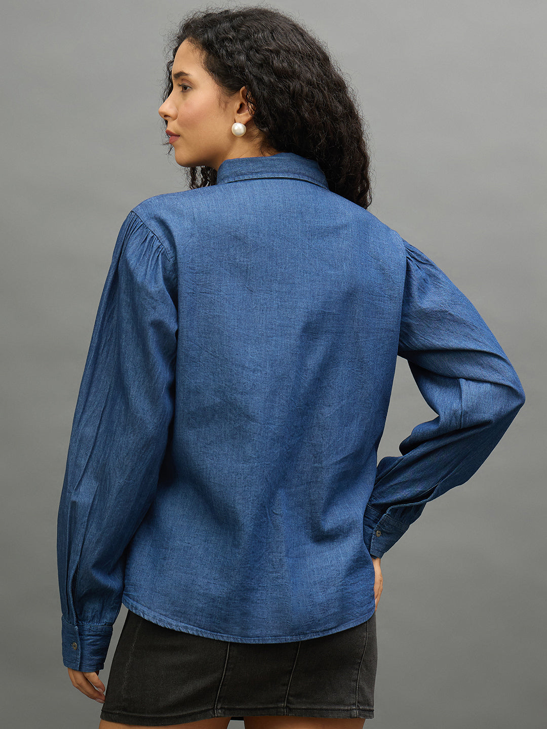 Women Denim Regular Fit Shirt