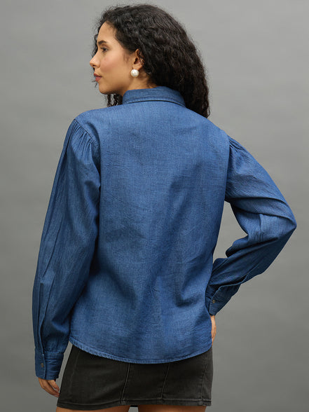 Women Denim Regular Fit Shirt