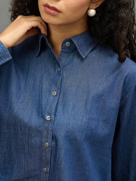 Women Yellow Regular Fit Shirt