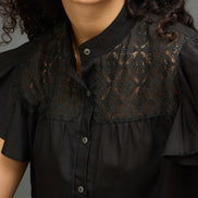 Women Black Regular Fit Shirt