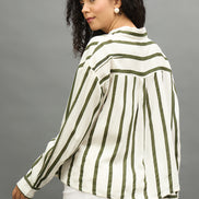 Women Off White Regular Fit Shirt
