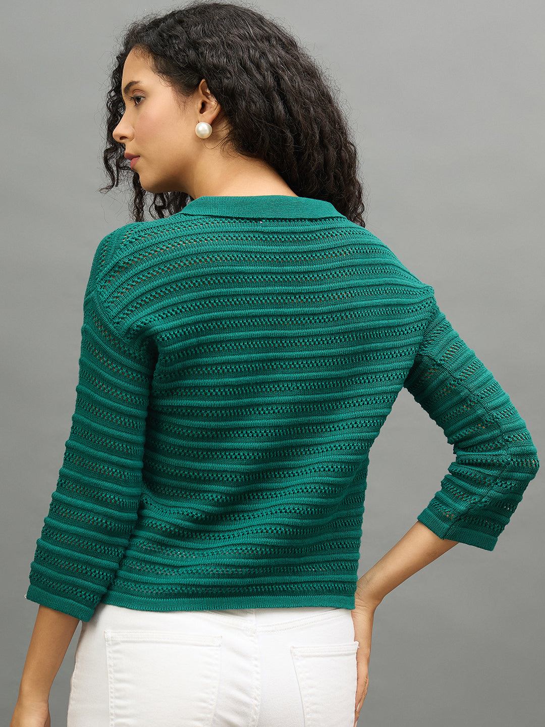 Women Green Regular Fit Top