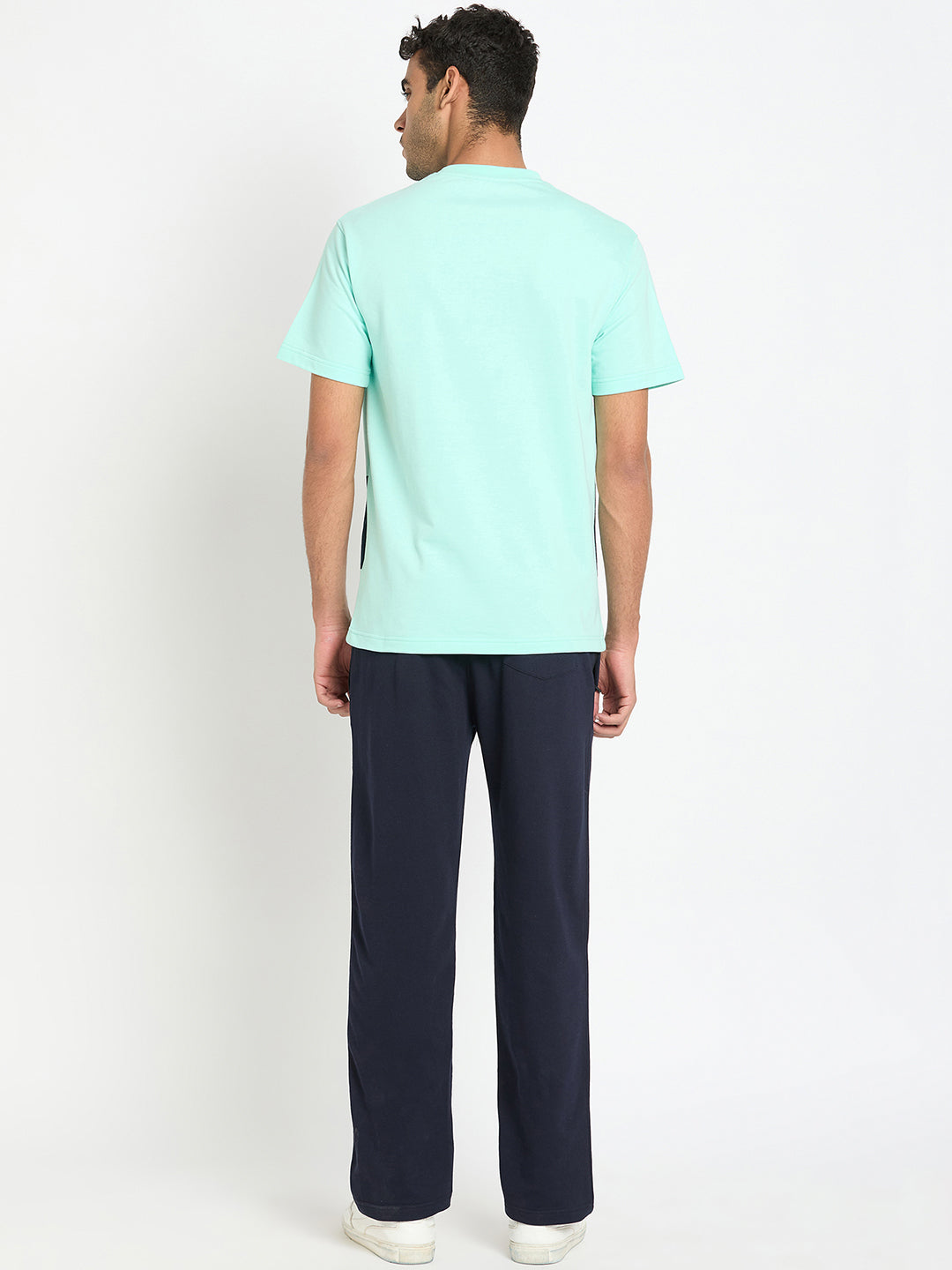 Navy Blue Colorblocked Co Ords