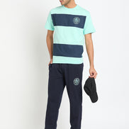 Navy Blue Colorblocked Co Ords