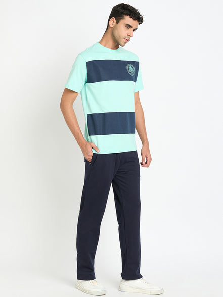 Navy Blue Colorblocked Co Ords
