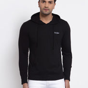 Black Hooded T-Shirt
