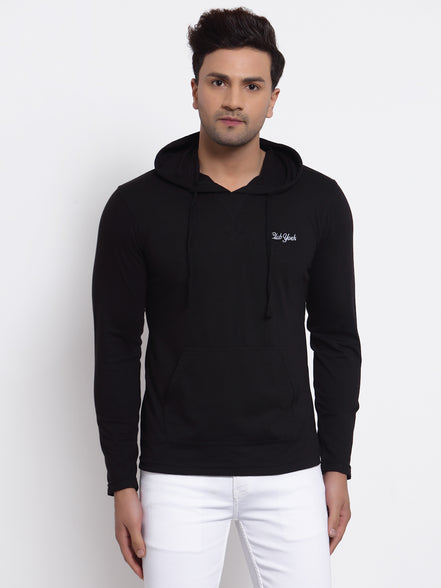 Black Hooded T-Shirt