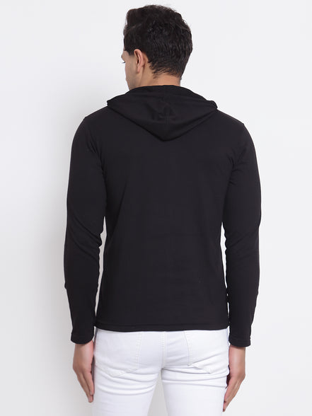 Black Hooded T-Shirt