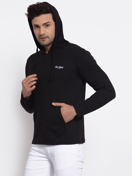 Black Hooded T-Shirt
