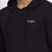 Black Hooded T-Shirt