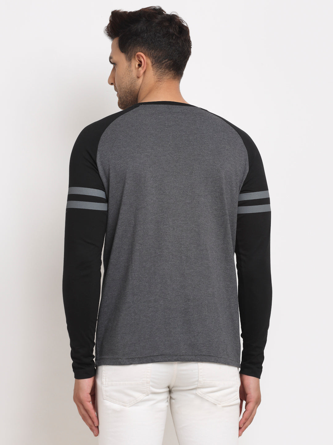 Black Colorblocked T-Shirt